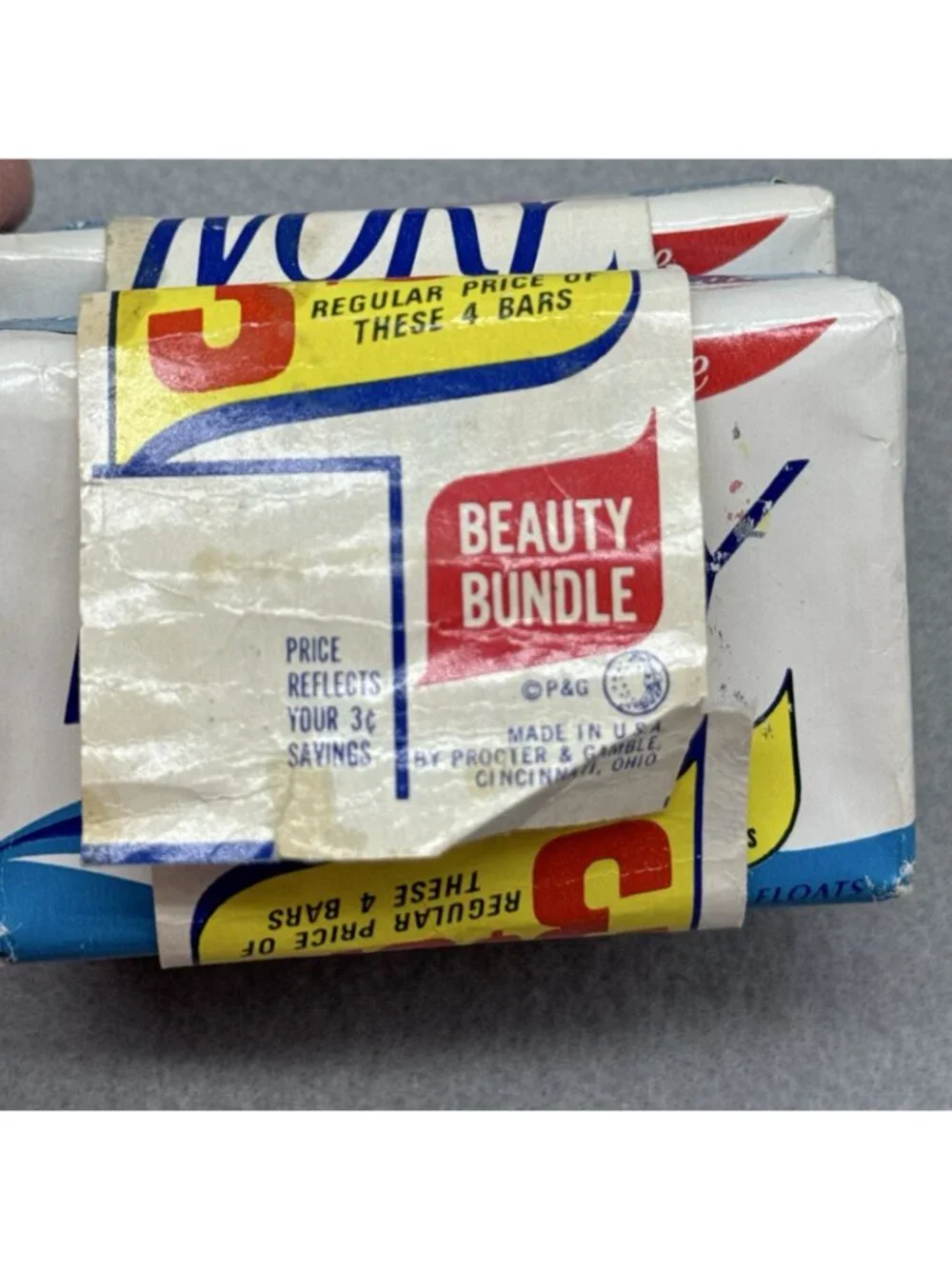Vintage Ivory Soap Personal Size Bars Lot Of 2 approx 3 oz each
